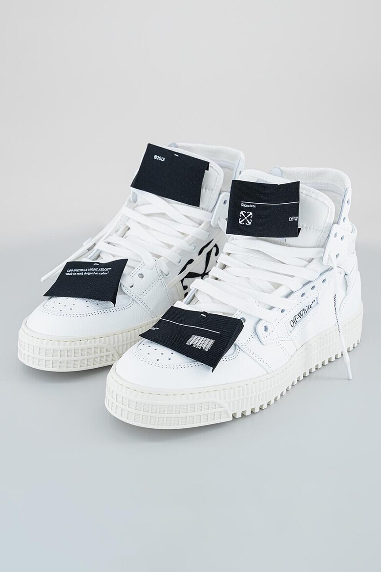 OFF-WHITE Кожени спортни обувки с висок профил - Pepit.bg