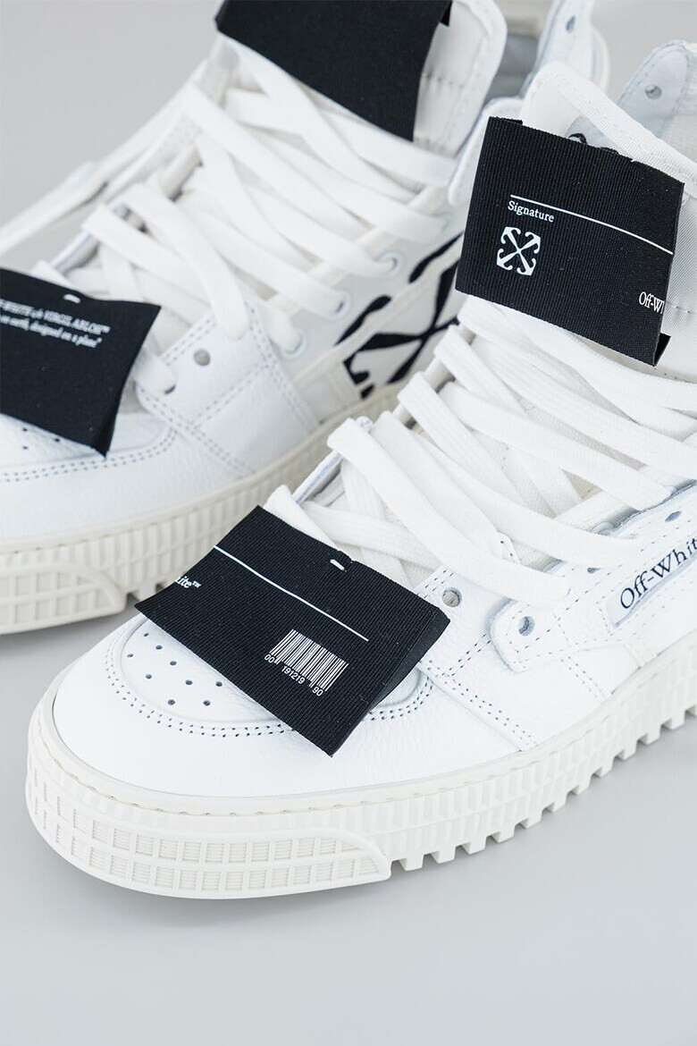 OFF-WHITE Кожени спортни обувки с висок профил - Pepit.bg