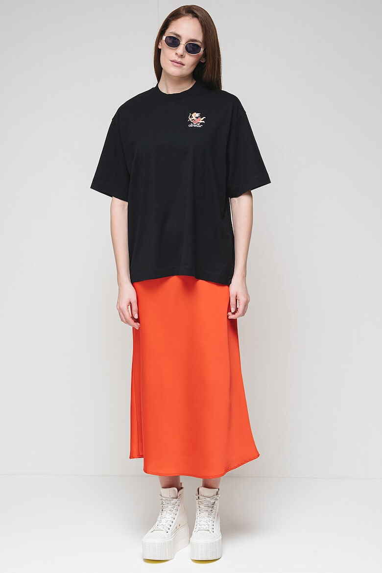 OFF-WHITE Памучна тениска с фигурален принт - Pepit.bg