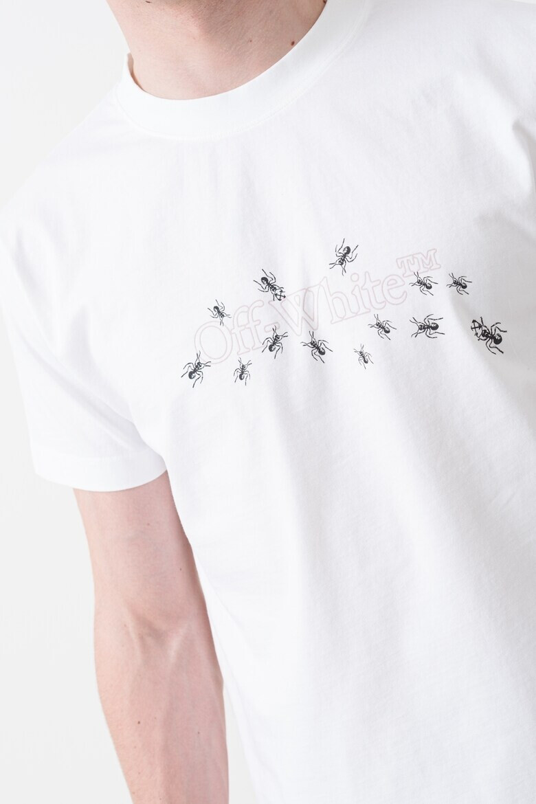 OFF-WHITE Слим тениска с лого - Pepit.bg