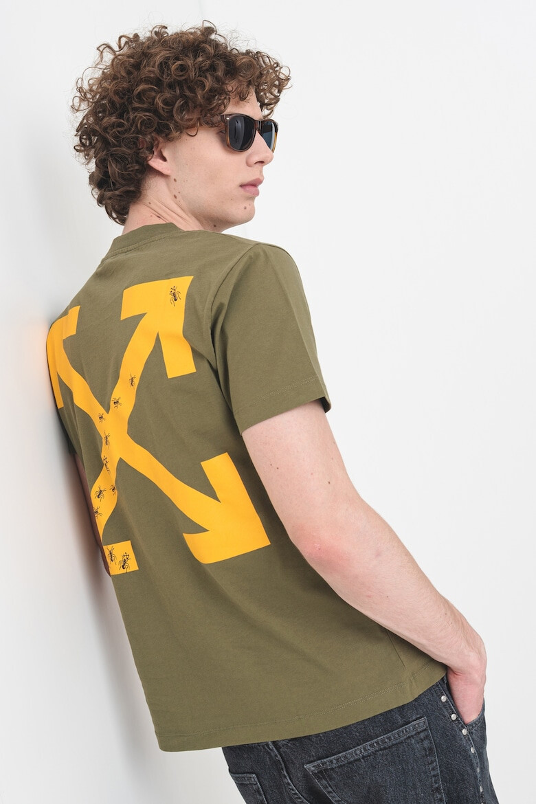 OFF-WHITE Слим тениска с лого - Pepit.bg