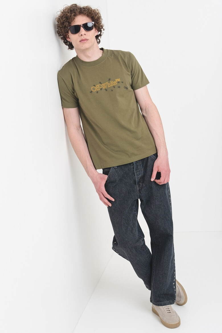 OFF-WHITE Слим тениска с лого - Pepit.bg