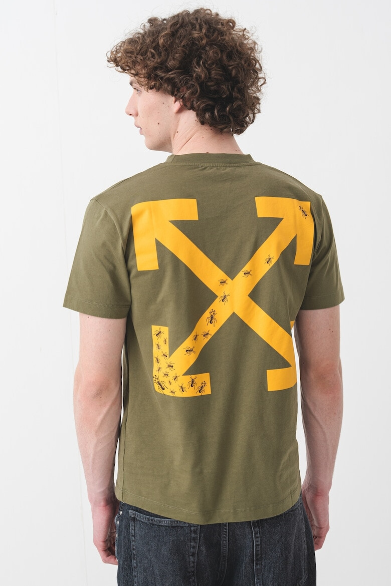OFF-WHITE Слим тениска с лого - Pepit.bg