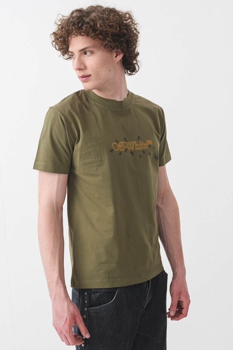 OFF-WHITE Слим тениска с лого - Pepit.bg