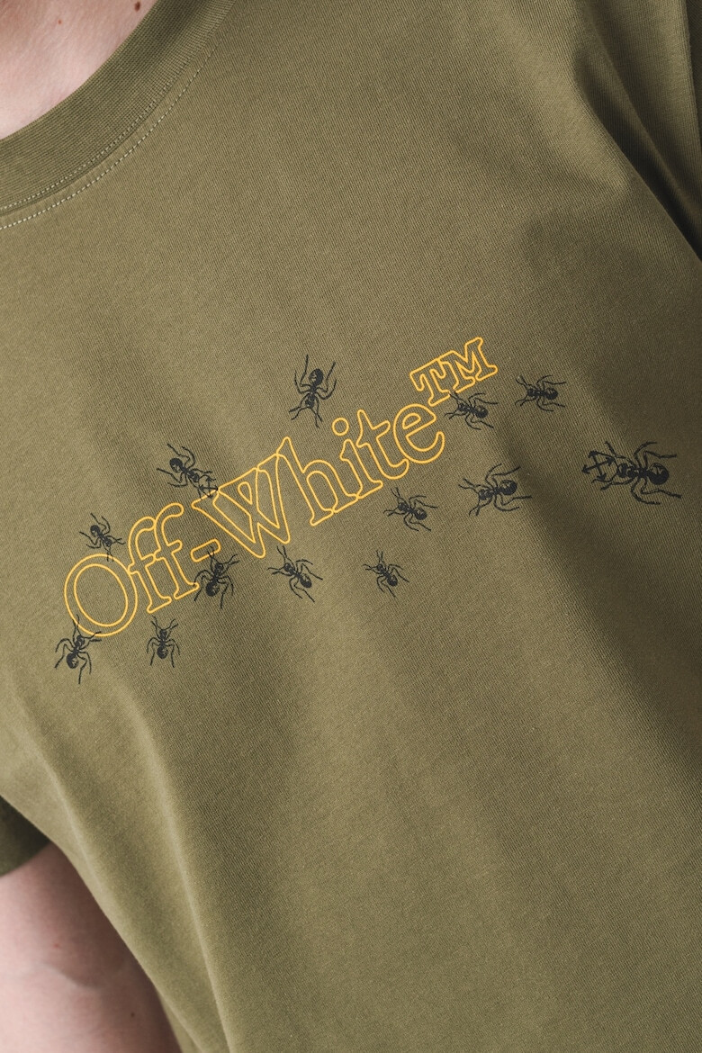 OFF-WHITE Слим тениска с лого - Pepit.bg