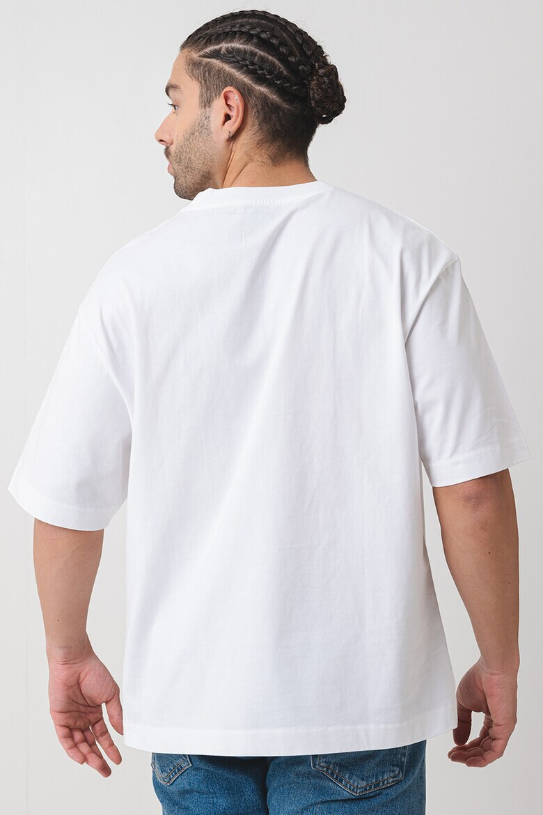 OFF-WHITE Свободна памучна тениска - Pepit.bg