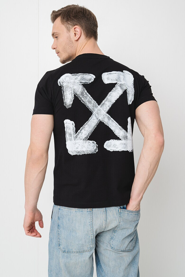 OFF-WHITE Тениска с принт на гърба - Pepit.bg
