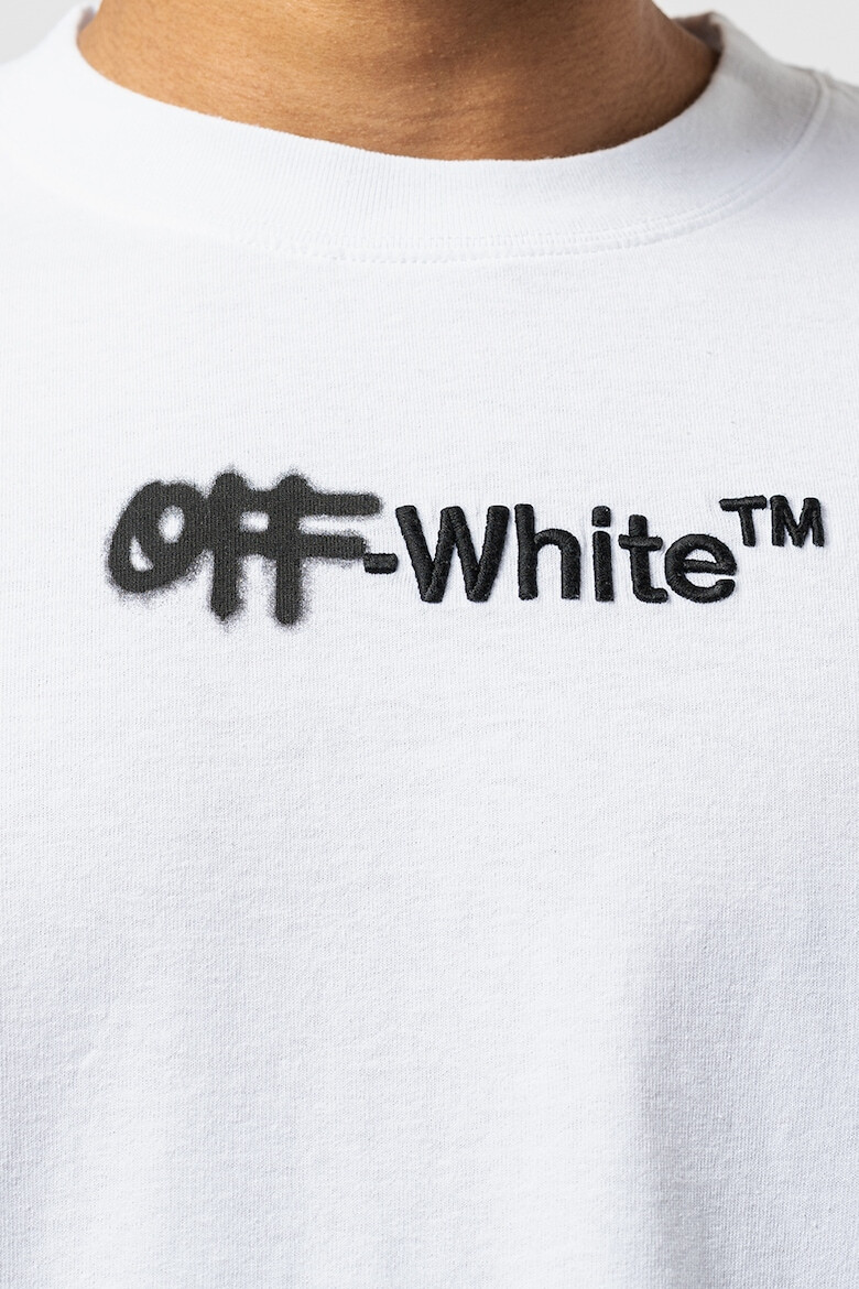 OFF-WHITE Уголемена тениска с лого - Pepit.bg