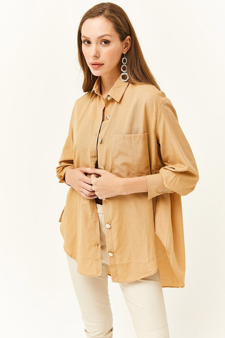 Olalook Риза с капси и джоб - Pepit.bg
