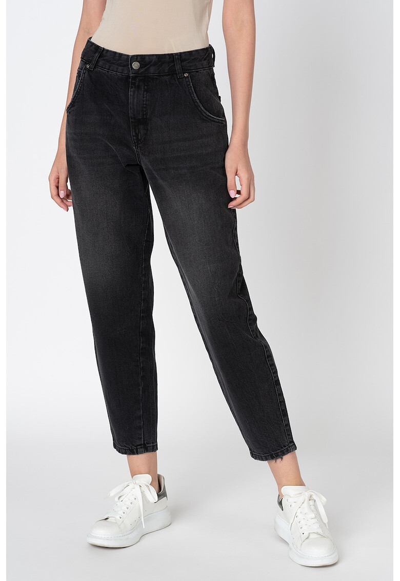 Only Дънки стил Mom Fit над глезена - Pepit.bg