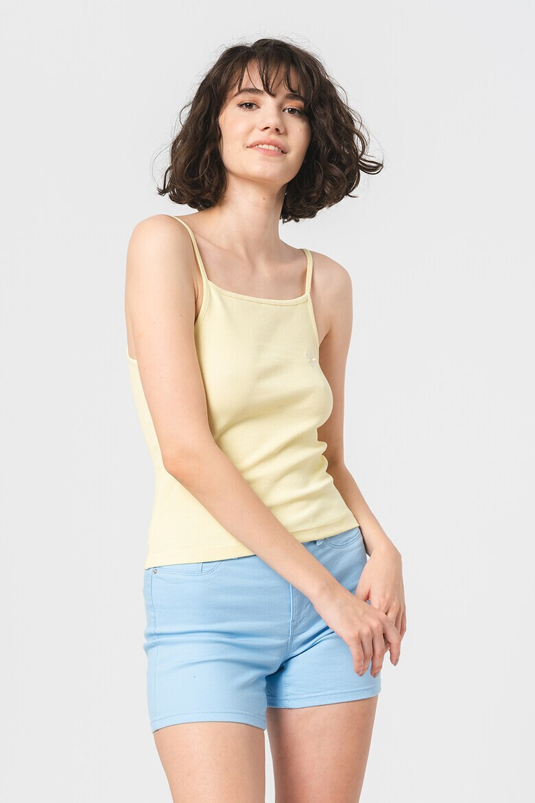 Only Рипсен топ Anja с бродерии - Pepit.bg