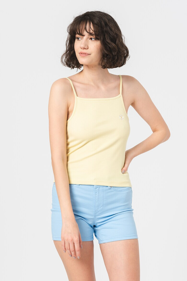 Only Рипсен топ Anja с бродерии - Pepit.bg