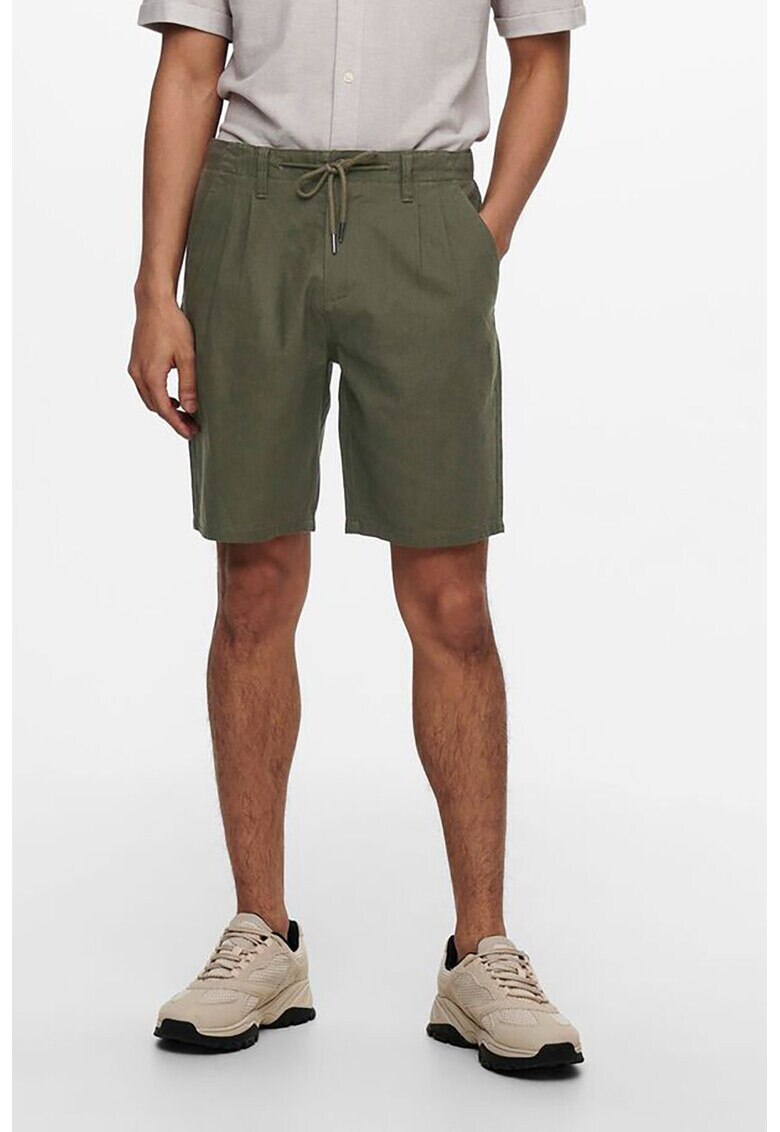 Only & Sons Бермуди чино с лен - Pepit.bg