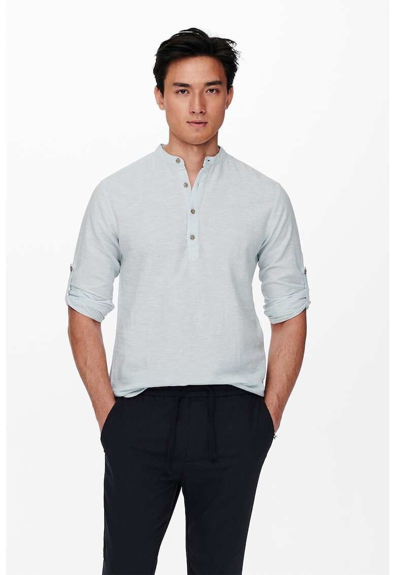 Only & Sons Блуза тип туника от памук и лен - Pepit.bg