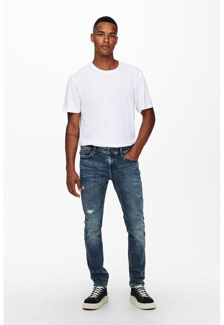 Only & Sons Дънки с протрити зони - Pepit.bg