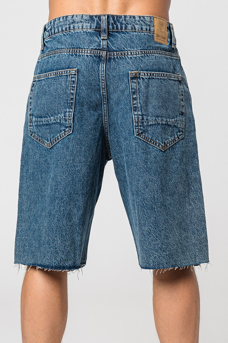 Only & Sons Къси дънки Bart със захабен ефект - Pepit.bg