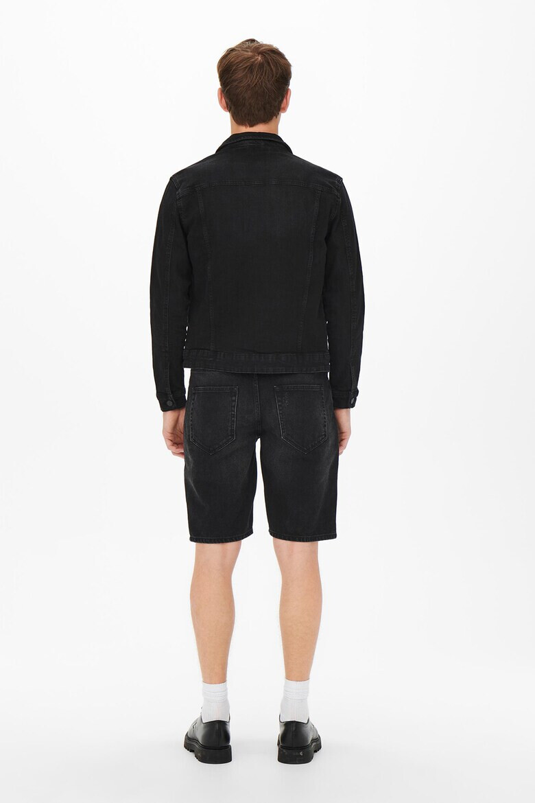 Only & Sons Къси дънки с протрити зони - Pepit.bg