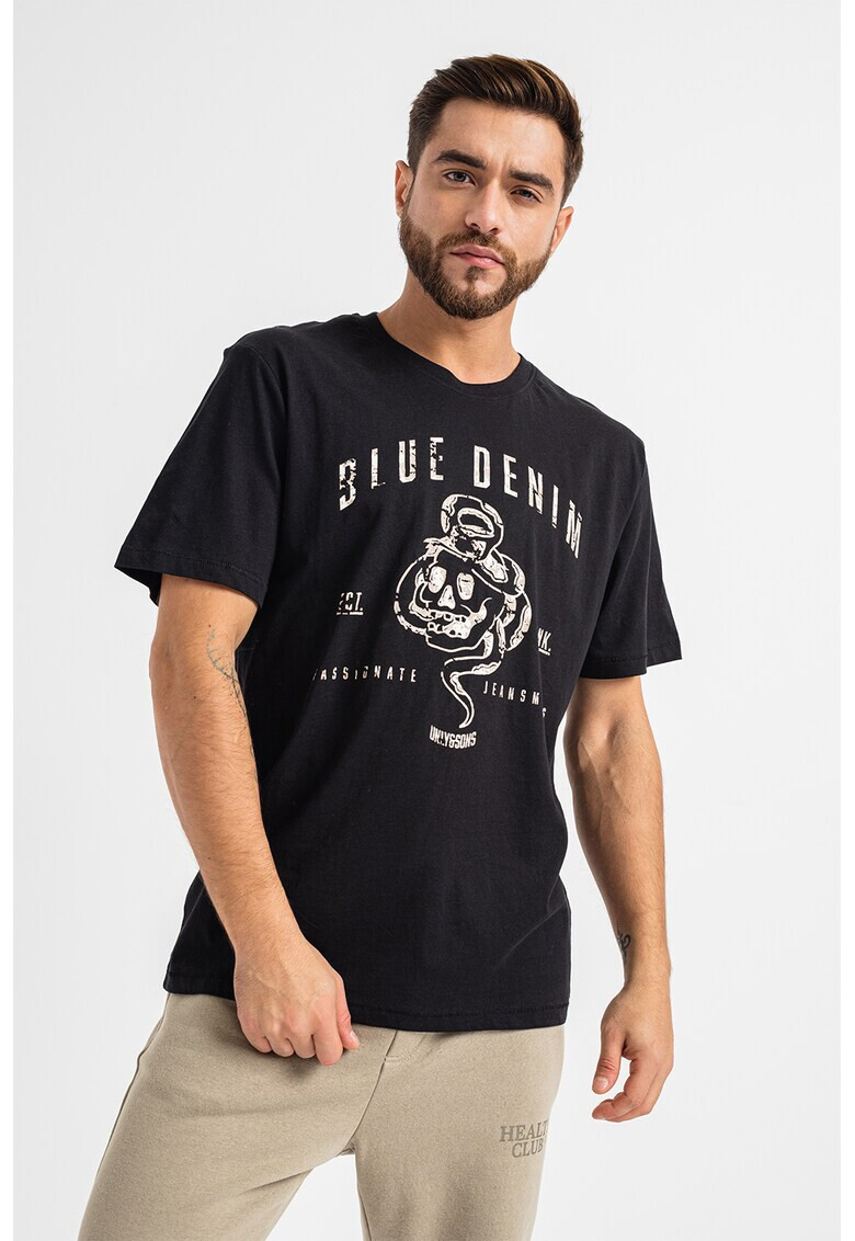 Only & Sons Памучна тениска Jake с принт - Pepit.bg