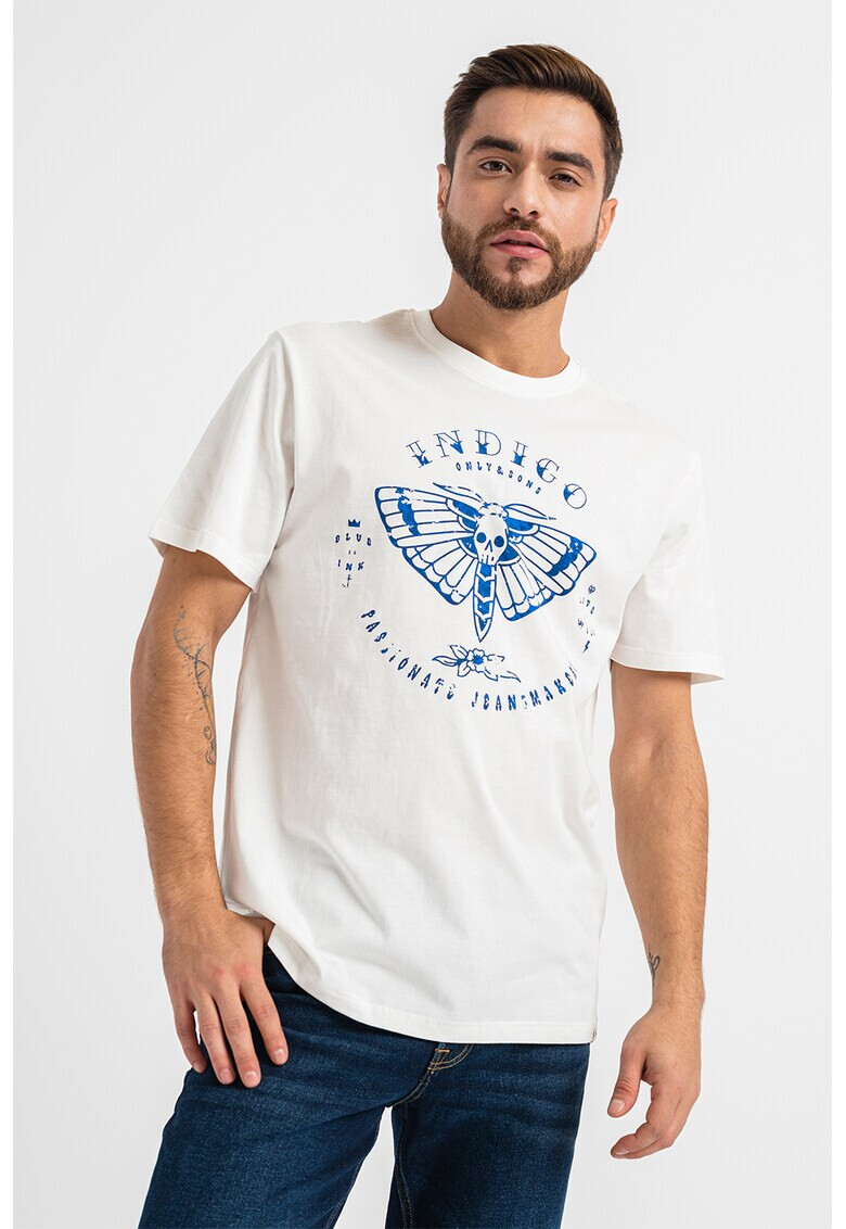 Only & Sons Памучна тениска Jake с принт - Pepit.bg