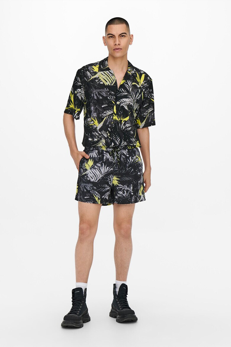 Only & Sons Плувни шорти с принт - Pepit.bg
