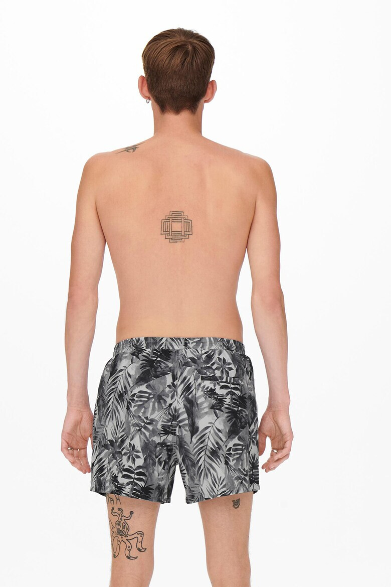 Only & Sons Плувни шорти с принт - Pepit.bg