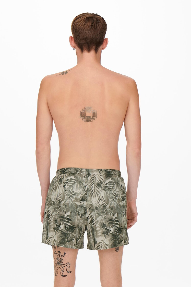 Only & Sons Плувни шорти с принт - Pepit.bg