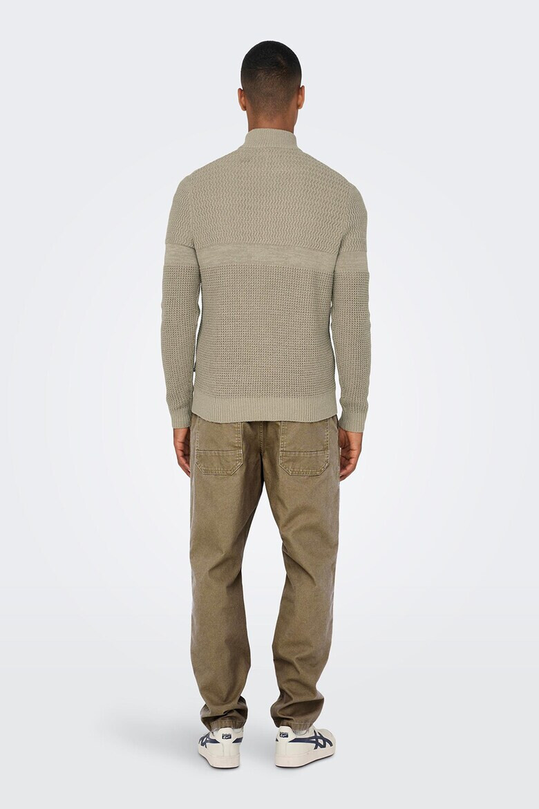 Only & Sons Пуловер с къс цип - Pepit.bg