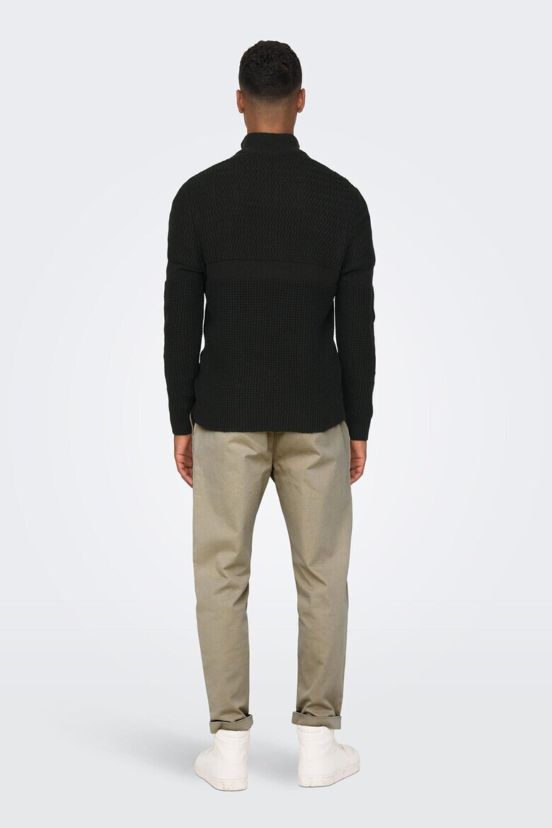 Only & Sons Пуловер с къс цип - Pepit.bg