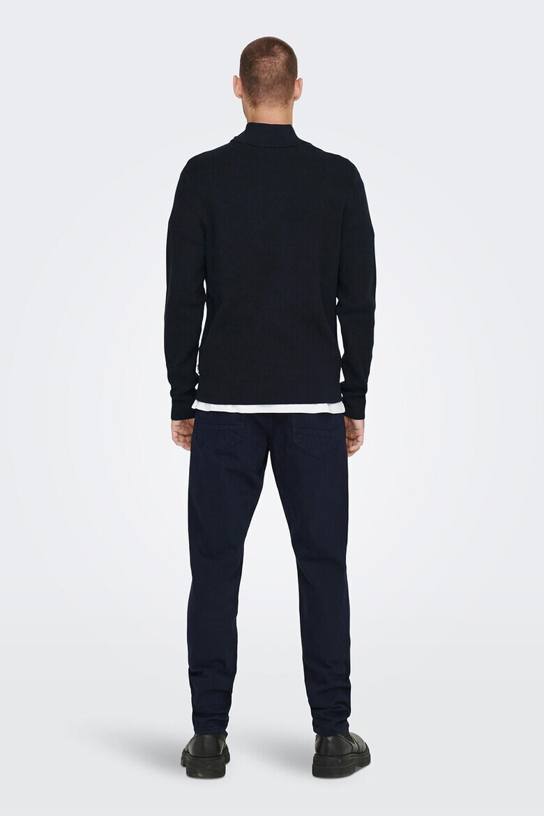 Only & Sons Пуловер с къс цип - Pepit.bg