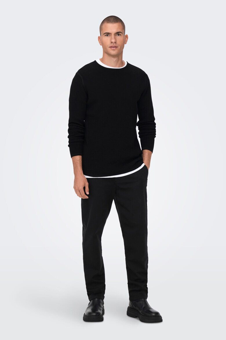 Only & Sons Пуловер с релеф - Pepit.bg