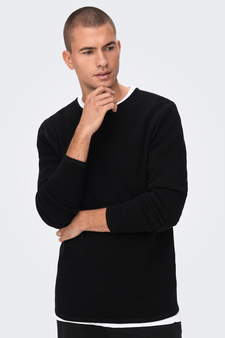 Only & Sons Пуловер с релеф - Pepit.bg