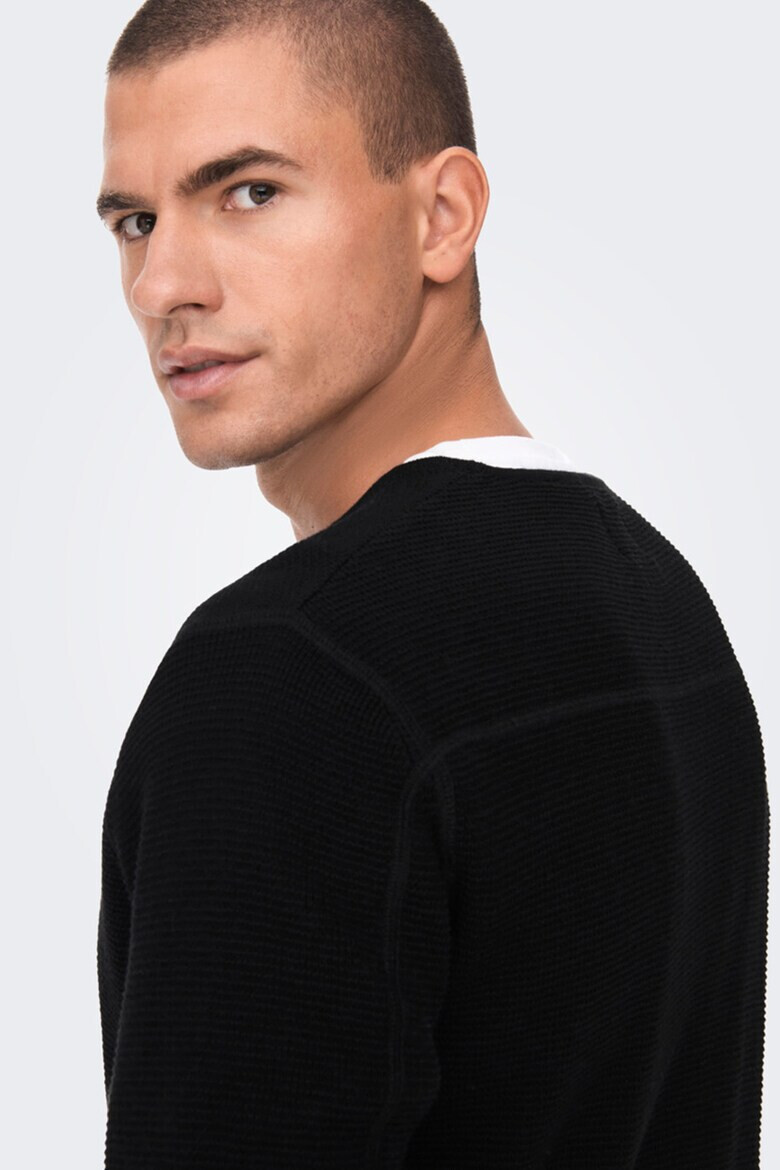 Only & Sons Пуловер с релеф - Pepit.bg