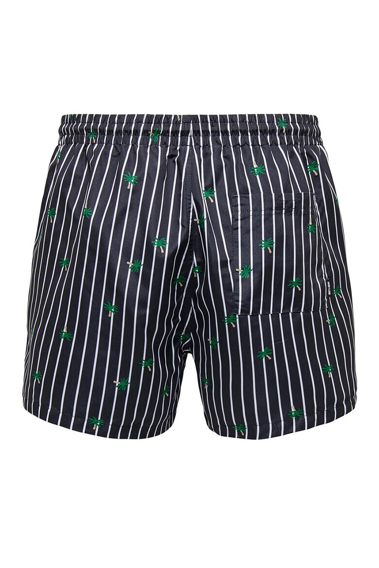 Only & Sons Раирани плувни шорти - Pepit.bg