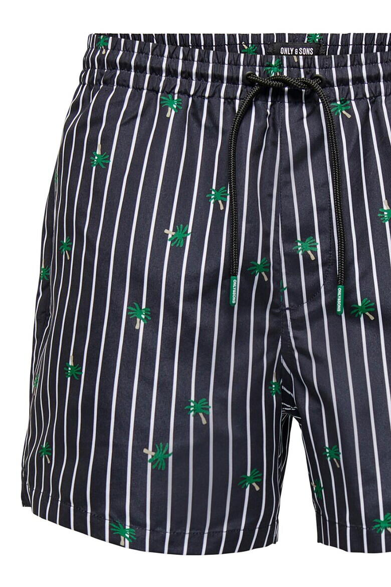 Only & Sons Раирани плувни шорти - Pepit.bg