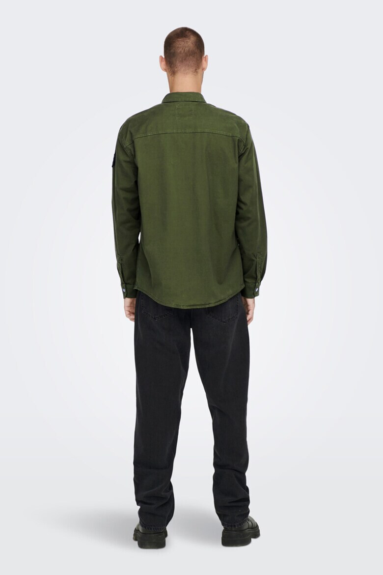 Only & Sons Риза с джобове с капаче отпред - Pepit.bg