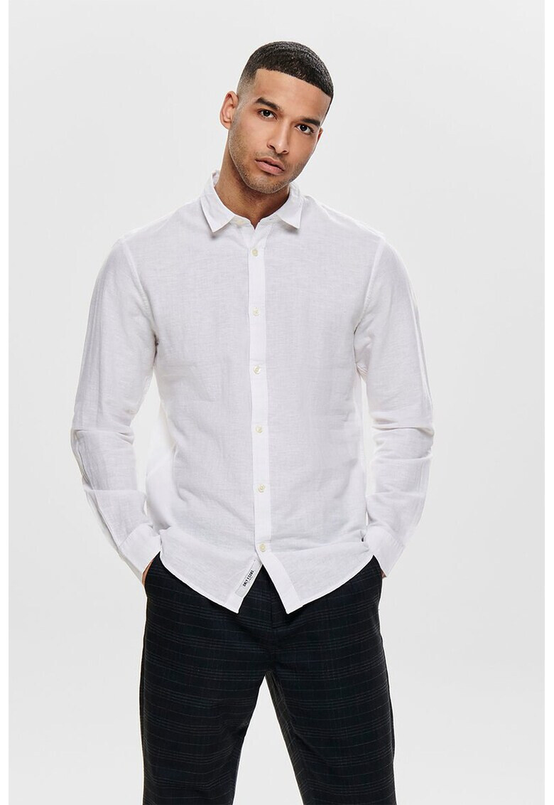 Only & Sons Риза с лен - Pepit.bg