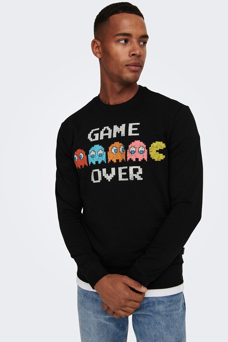 Only & Sons Суитшърт с щампа Pac-Man - Pepit.bg