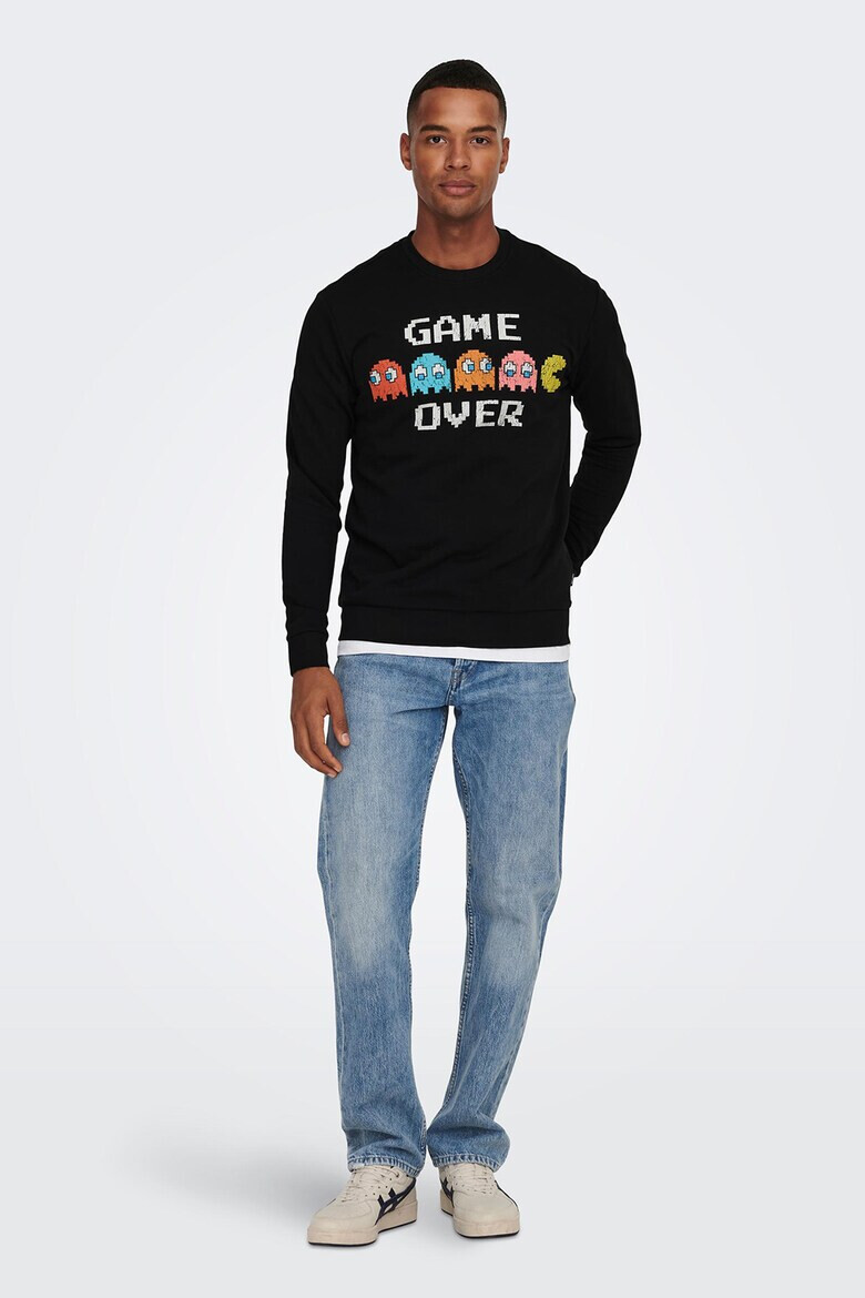 Only & Sons Суитшърт с щампа Pac-Man - Pepit.bg