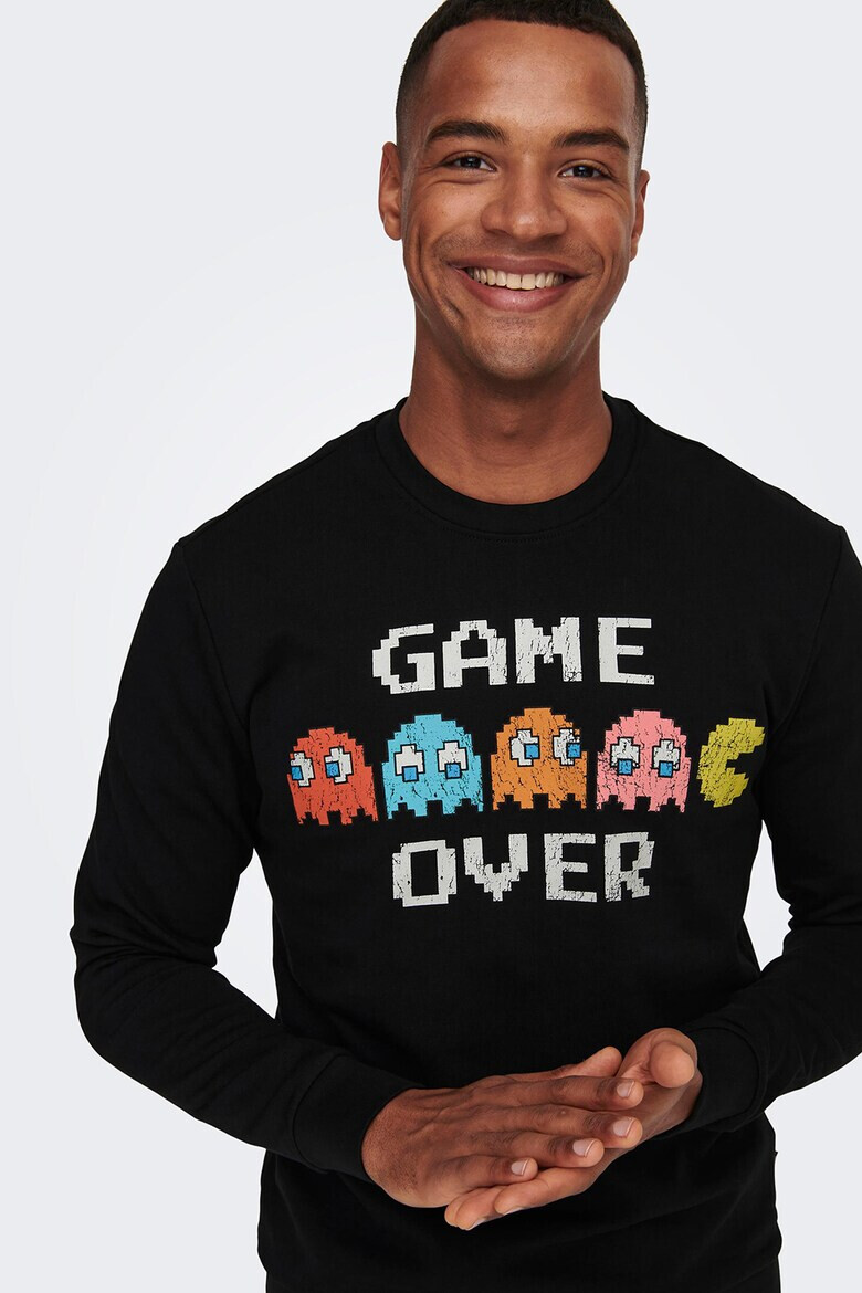 Only & Sons Суитшърт с щампа Pac-Man - Pepit.bg