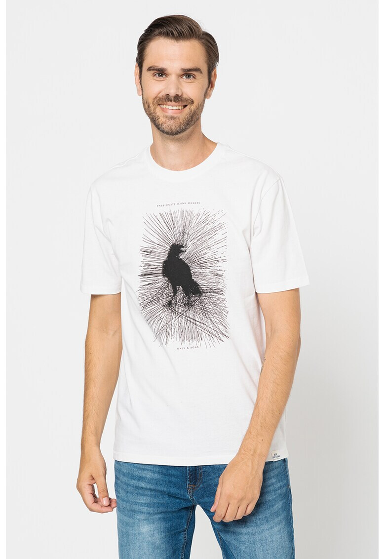 Only & Sons Тениска Bryan с десен - Pepit.bg