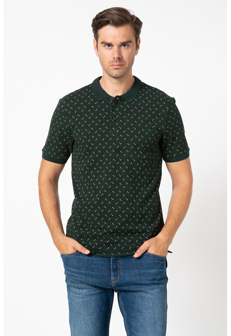 Only & Sons Тениска на точки с яка - Pepit.bg