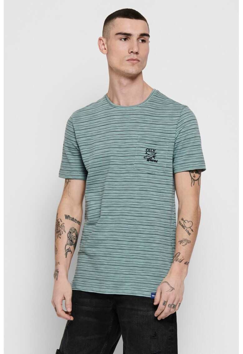 Only & Sons Тениска с джоб на гърдите - Pepit.bg
