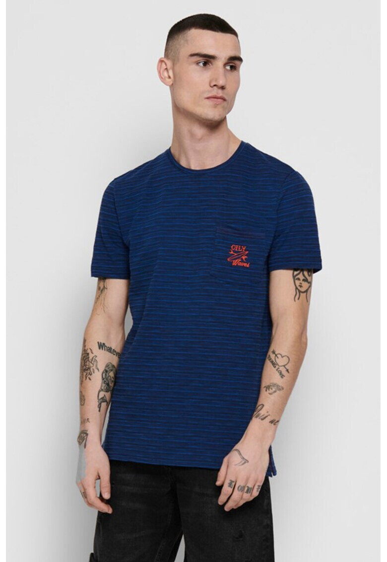Only & Sons Тениска с джоб на гърдите - Pepit.bg