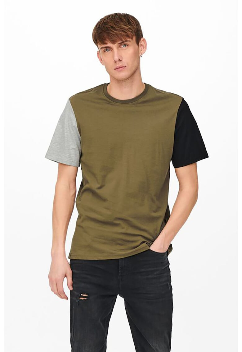 Only & Sons Тениска с овално деколте - Pepit.bg