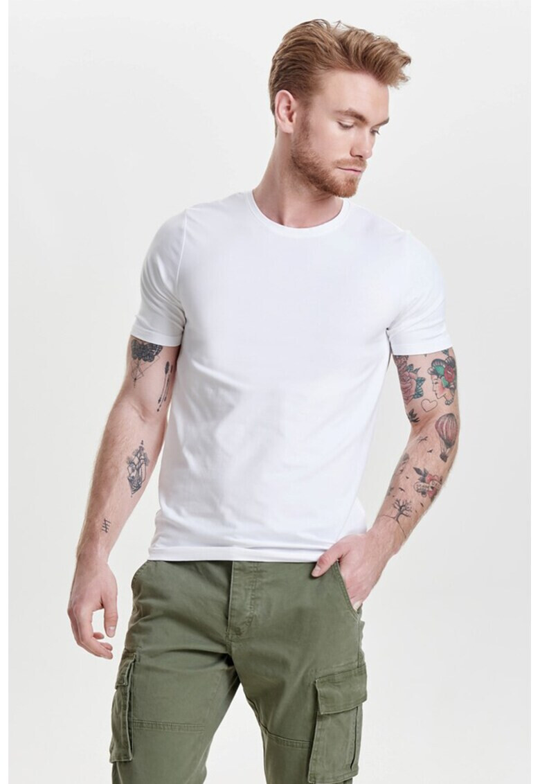 Only & Sons Тениска с овално деколте - Pepit.bg