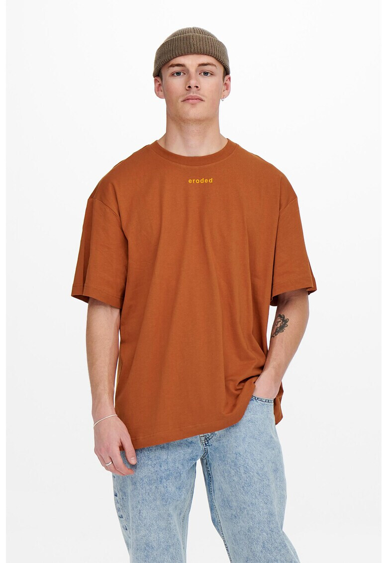Only & Sons Тениска с паднали ръкави - Pepit.bg
