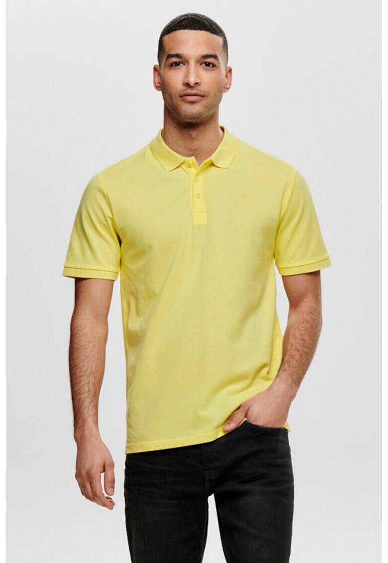 Only & Sons Тениска Scott с яка - Pepit.bg
