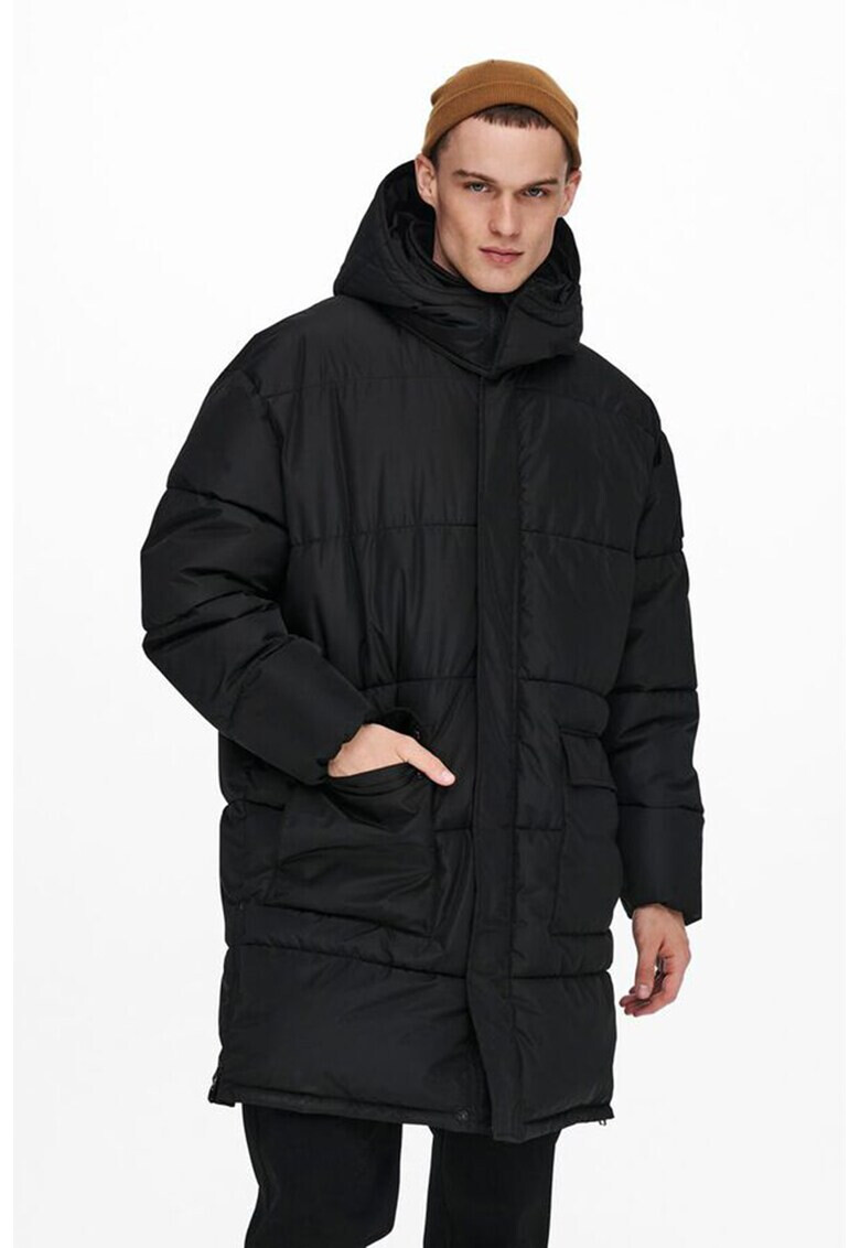 Only & Sons Зимно яке с качулка - Pepit.bg