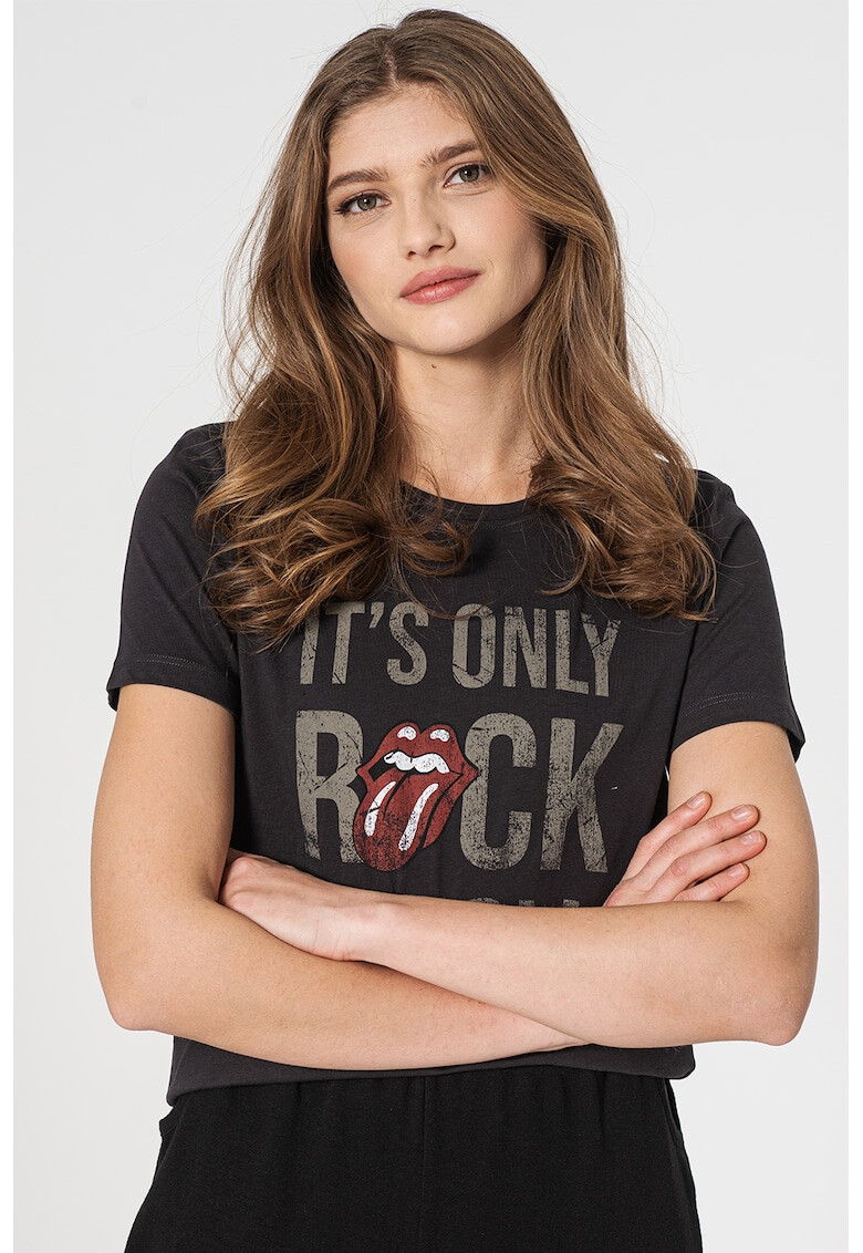 Only Тениска Rolling Stones с надпис - Pepit.bg