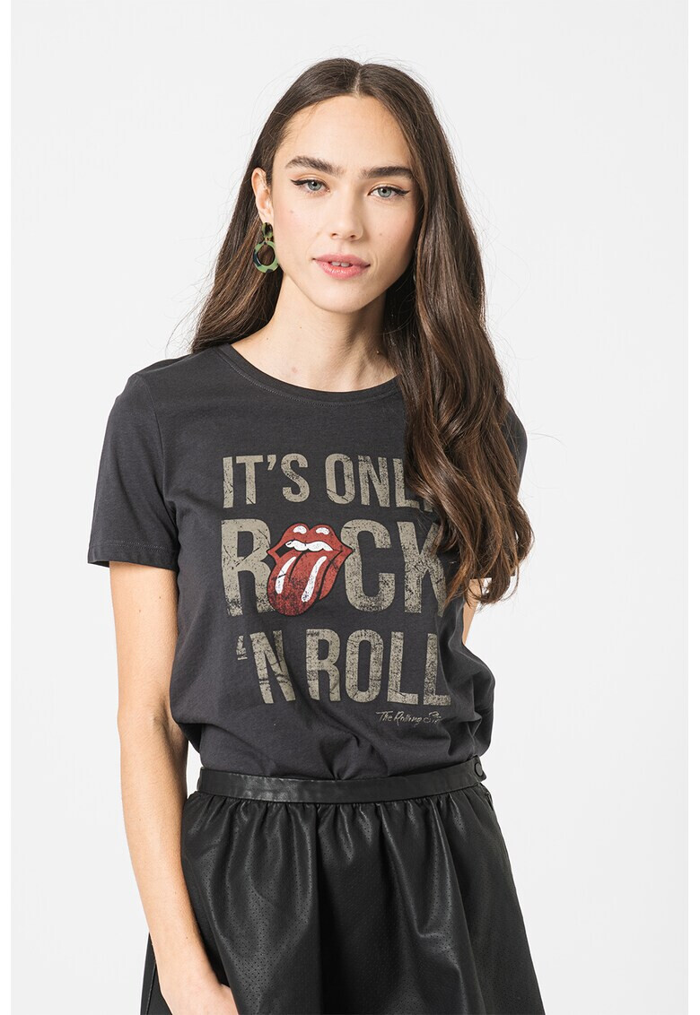 Only Тениска Rolling Stones с надпис - Pepit.bg